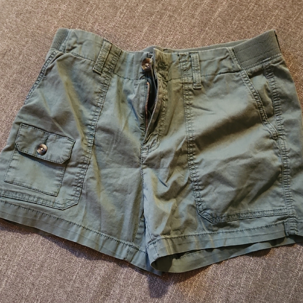 Women's Green Casual Shorts